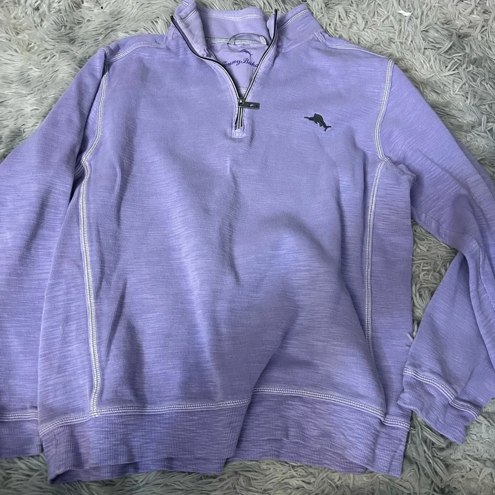 Tommy Bahama purple quarter zip